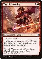 Glossy Finish Commander Legends Vow of Lightning ( #209 )