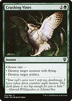Glossy Finish Commander Legends Crushing Vines ( #221 )