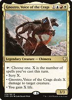 Glossy Finish Commander Legends Gnostro, Voice of the Crags ( #276 )