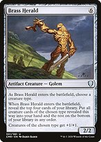 Glossy Finish Commander Legends Brass Herald ( #301 )