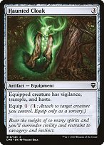 Glossy Finish Commander Legends Haunted Cloak ( #313 )