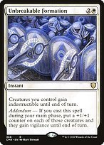 Glossy Finish Commander Legends Unbreakable Formation ( #388 )