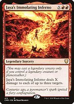 Glossy Finish Commander Legends Jaya's Immolating Inferno ( #415 )