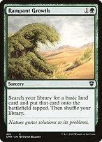 Glossy Finish Commander Legends Rampant Growth ( #432 )
