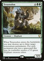 Glossy Finish Commander Legends Terastodon ( #438 )