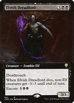 Glossy Finish Commander Legends Elvish Dreadlord ( #647 )