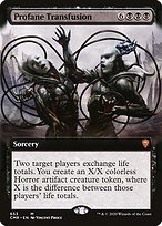 Glossy Finish Commander Legends Profane Transfusion ( #653 )
