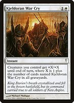 Glossy Finish Coldsnap Kjeldoran War Cry ( #13 )