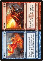 Matte Finish Dragon's Maze Turn // Burn ( #134 )
