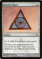 Glossy Finish Dissension Azorius Signet ( #159 )