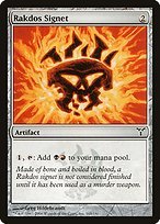Glossy Finish Dissension Rakdos Signet ( #165 )