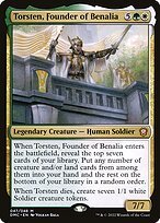 Matte Finish Dominaria United Commander Torsten, Founder of Benalia ( #47 )