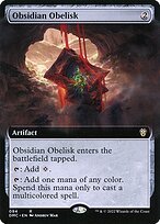 Matte Finish Dominaria United Commander Obsidian Obelisk ( #94 )