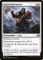 Matte Finish Dominaria Remastered Improvised Armor ( #10 )