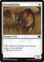 Matte Finish Dominaria Remastered Savannah Lions ( #24 )
