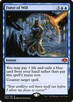 Matte Finish Dominaria Remastered Force of Will ( #50 )