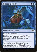 Matte Finish Dominaria Remastered Hermetic Study ( #53 )