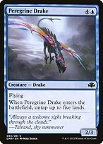 Matte Finish Dominaria Remastered Peregrine Drake ( #65 )