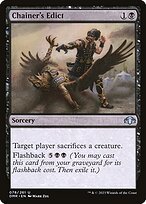 Matte Finish Dominaria Remastered Chainer's Edict ( #78 )