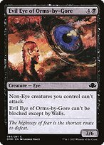 Matte Finish Dominaria Remastered Evil Eye of Orms-by-Gore ( #83 )