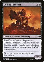 Matte Finish Dominaria Remastered Goblin Turncoat ( #87 )