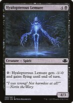 Matte Finish Dominaria Remastered Hyalopterous Lemure ( #89 )