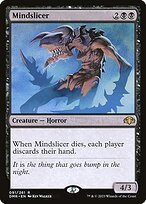 Matte Finish Dominaria Remastered Mindslicer ( #91 )