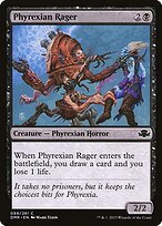 Matte Finish Dominaria Remastered Phyrexian Rager ( #99 )