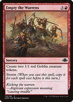 Matte Finish Dominaria Remastered Empty the Warrens ( #118 )