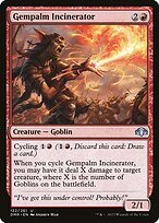 Matte Finish Dominaria Remastered Gempalm Incinerator ( #122 )