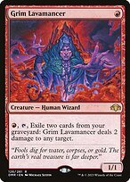 Matte Finish Dominaria Remastered Grim Lavamancer ( #126 )