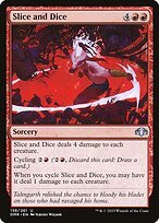 Matte Finish Dominaria Remastered Slice and Dice ( #138 )
