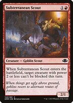 Matte Finish Dominaria Remastered Subterranean Scout ( #143 )