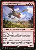 Matte Finish Dominaria Remastered Worldgorger Dragon ( #148 )