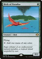 Matte Finish Dominaria Remastered Birds of Paradise ( #151 )