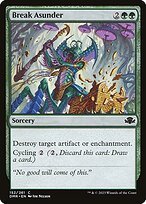 Matte Finish Dominaria Remastered Break Asunder ( #152 )