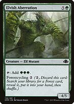 Matte Finish Dominaria Remastered Elvish Aberration ( #156 )