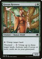 Matte Finish Dominaria Remastered Krosan Restorer ( #168 )