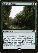 Matte Finish Dominaria Remastered Sylvan Library ( #179 )