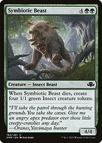 Matte Finish Dominaria Remastered Symbiotic Beast ( #180 )