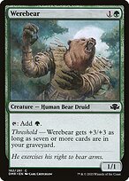 Matte Finish Dominaria Remastered Werebear ( #182 )