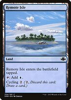 Matte Finish Dominaria Remastered Remote Isle ( #254 )
