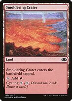 Matte Finish Dominaria Remastered Smoldering Crater ( #257 )