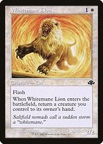Matte Finish Dominaria Remastered Whitemane Lion ( #277 )