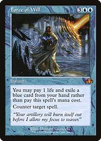 Matte Finish Dominaria Remastered Force of Will ( #284 )