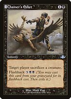 Matte Finish Dominaria Remastered Chainer's Edict ( #300 )
