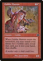 Matte Finish Dominaria Remastered Goblin Matron ( #323 )