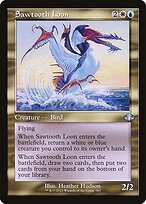Matte Finish Dominaria Remastered Sawtooth Loon ( #367 )