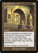 Matte Finish Dominaria Remastered Cryptic Gateway ( #376 )