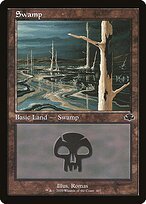 Matte Finish Dominaria Remastered Swamp ( #407 )